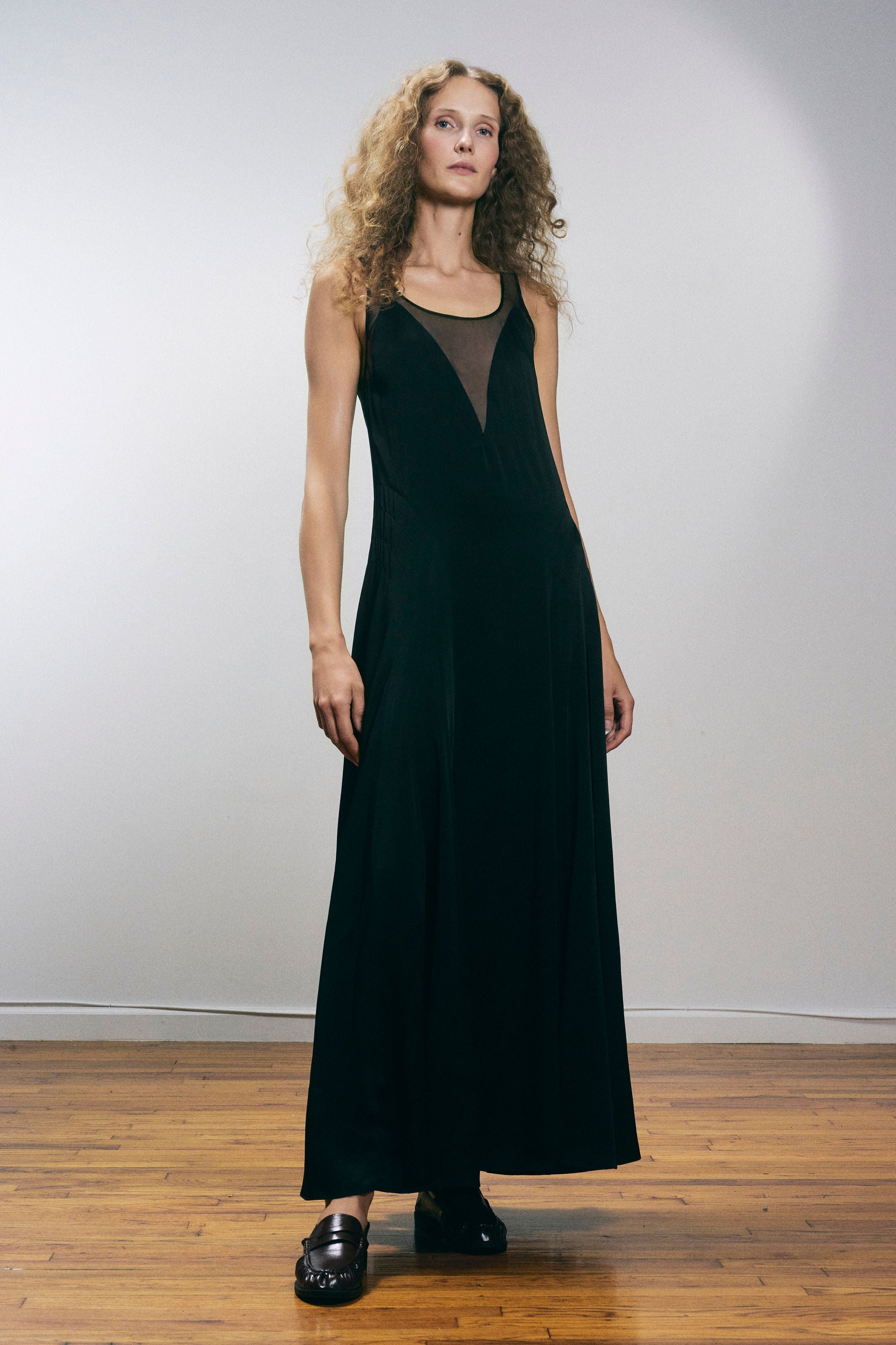 Ceiba Dress | Crepe Satin & Silk Organza  Stathe