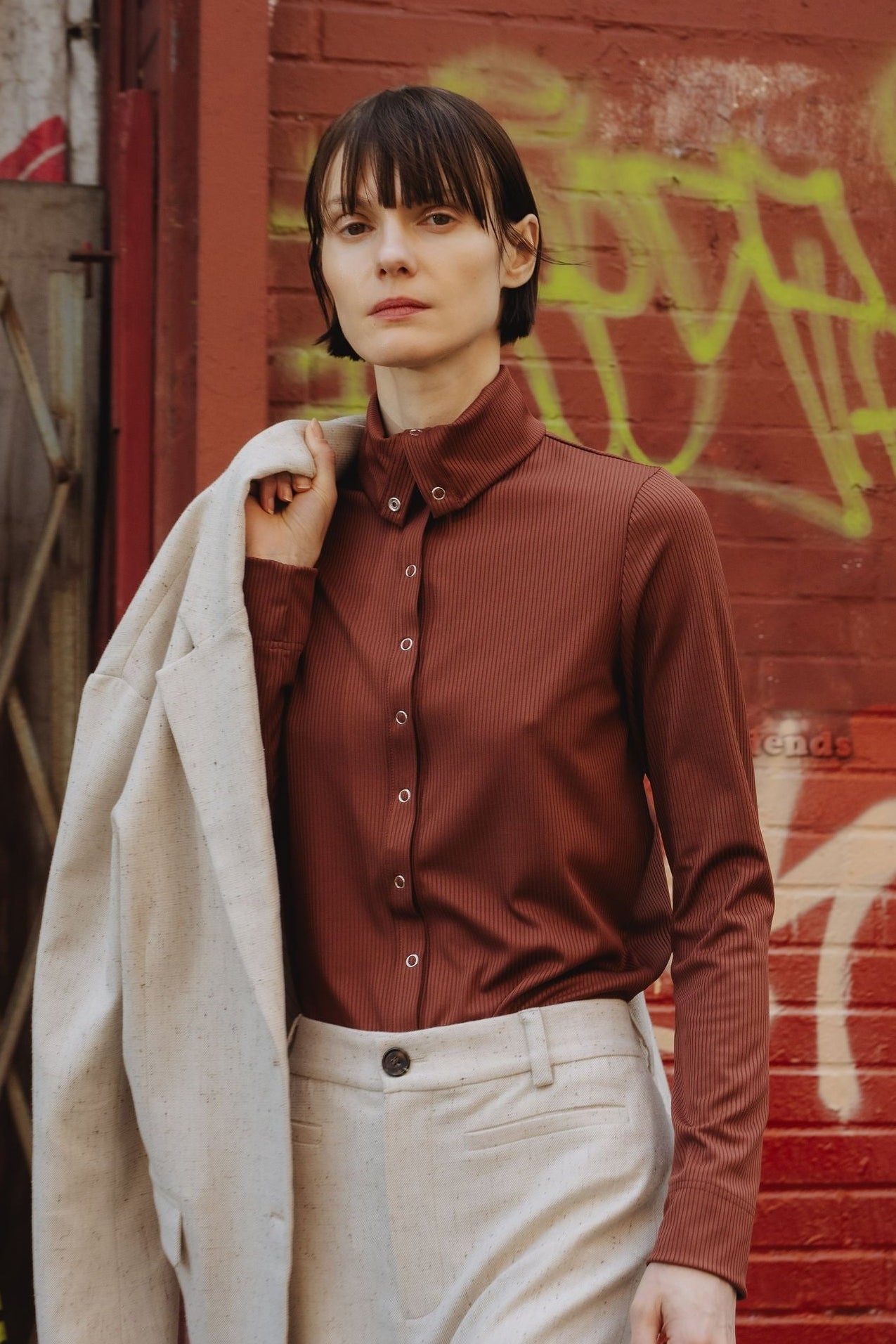 Papelillo ribbed top