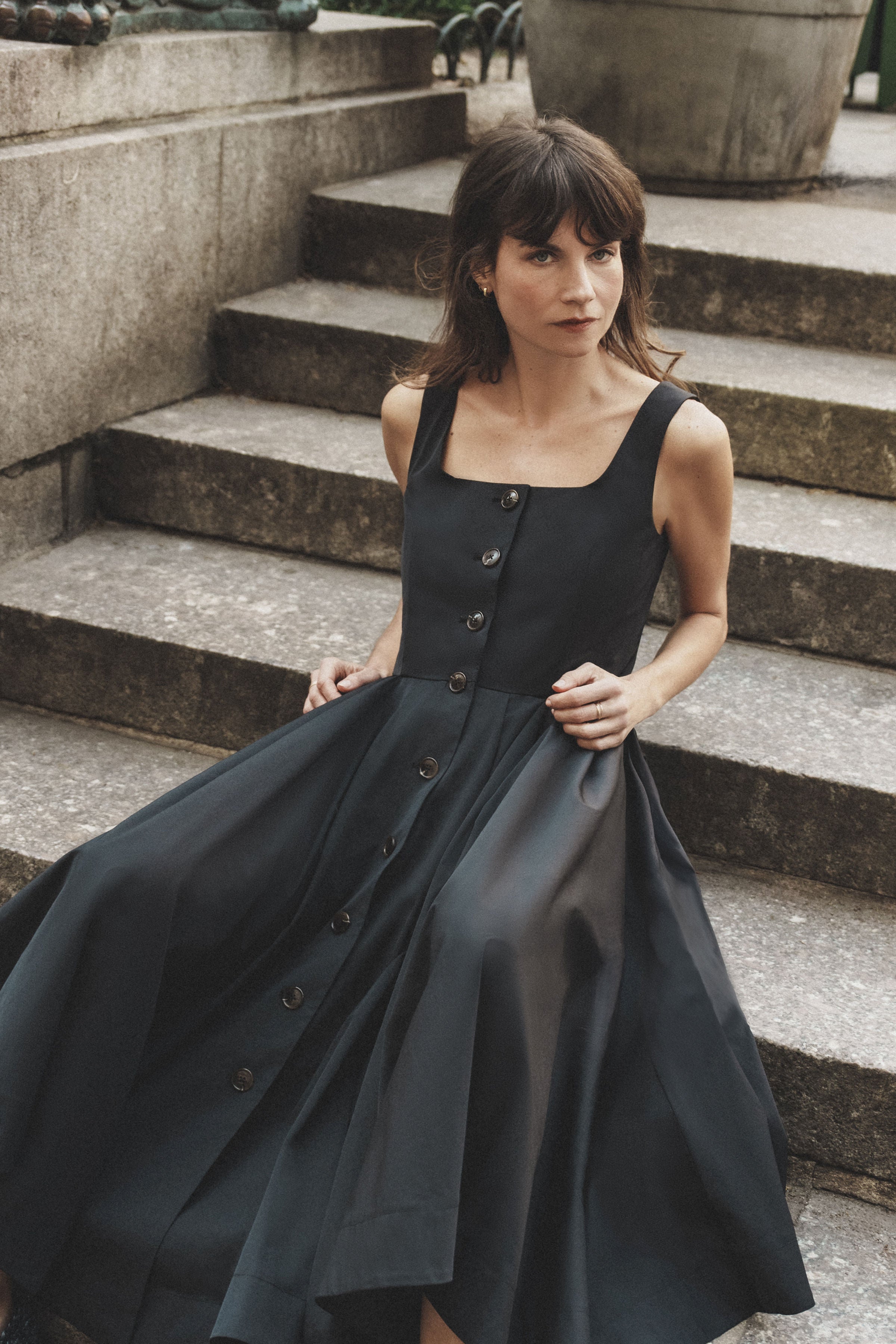 Ocotillo Dress | Cotton Blend Button-Front Stathe Ocotillo Dress | Cotton Blend Button-Front Stathe